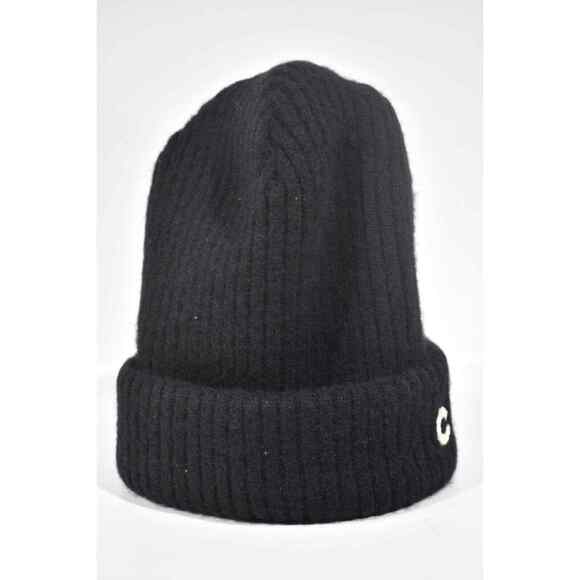 Chanel 22B Cashmere Black White Sequin CC Logo Beanie Winter Hat Cap Cloche main image 5